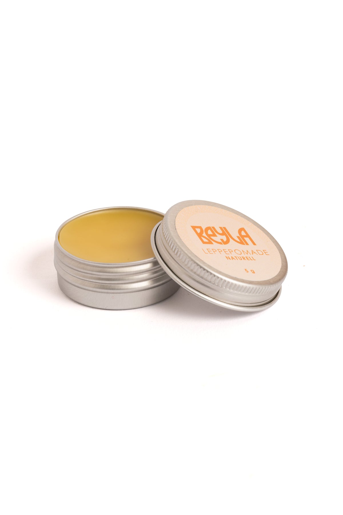 Beyla Leppepomade Naturell med bivoks og propolis i rund metallboks